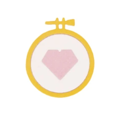 Imagen de Craftelier Mini Troquel para Decoraciones y Creaciones de Scrapbooking, Manualidades Tarjetería Figura con Forma Bastidor Tamaño Aproximado entre 1,9 x 1,58 cm 3,53 4,11