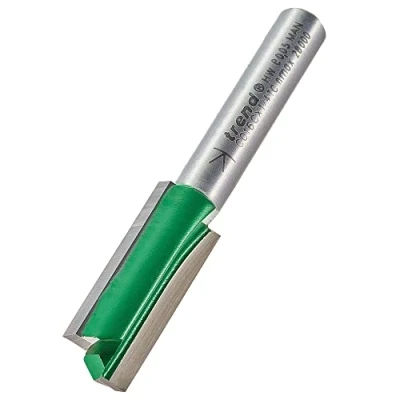 Imagen de Trend CraftPro Broca de corte recto dos flautas, vástago 1/4 pulgadas, diámetro 10 mm y longitud 25 mm, punta carburo tungsteno, C016CX1/4TC