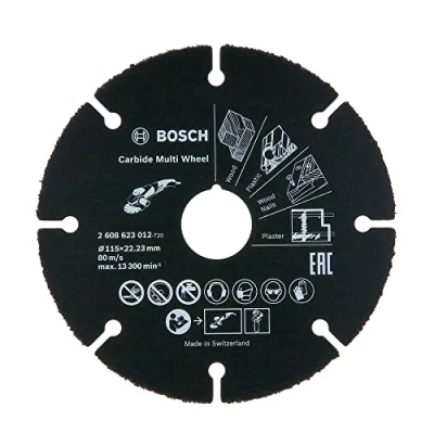 Imagen de Bosch Professional Disco de corte Carbide Multi Wheel Material, Ø 115 mm, accesorio para amoladora angular