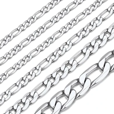 Imagen de ChainsHouse Cadena Mujer Gruesa 6mm Hombres Collar Acero Inoxidable Largo 65cm
