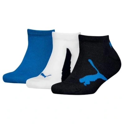 Imagen de PUMA 100000969 Calcetines para Zapatillas, Azul Marino Blanco Fuerte, 27/30 EU (Pack de 3) Unisex niños
