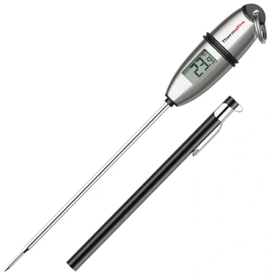 Imagen de ThermoPro TP02S Termómetro Cocina de Lectura Instantánea en 5 Segundos Termómetros Alimentos Digital con Sonda Larga para Carne Barbacoa Comida Liquidos Aceite Agua