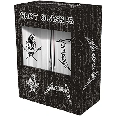 Imagen de Metallica Scary Guy Unisex Set vasos chupito transparente vidrio