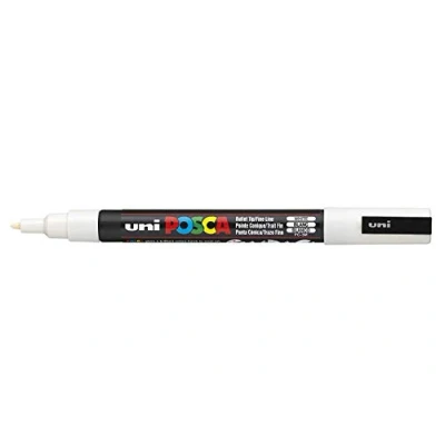 Imagen de Posca Uni Ball Pluma Marcadora PC 3M Blanco Individual