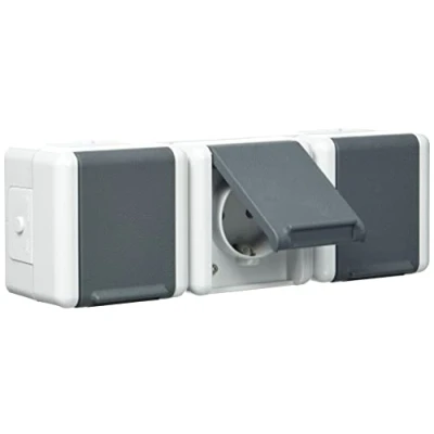 Imagen de Jung wg800 Base enchufe schuko triple10 16a/250v