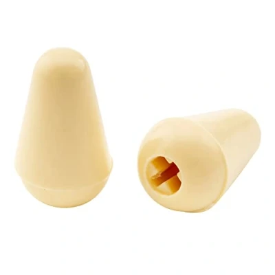 Imagen de Musiclily Pro Tamaño Métrico Botón Selector Pastillas Tipo Stratocaster de 3 Posiciones Switch Tips para Guitarra Import Estilo Strat, Crema(2 Piezas)