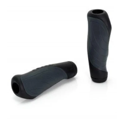 Imagen de XLC 135/92 Mm, Juego de puños GR G04 Ergonomic, Unisex Adulto, Negro/Gris