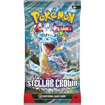 Imagen de PKM Stellar Crown Booster con 10 valiosas tarjetas coleccionables Inglés + Heartforcards® Protección de envío