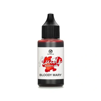Imagen de Octopus 30ml Fluids alcohol Ink BLOODY MARY, Tinta al para Fluid Art y Resin Art, rojo