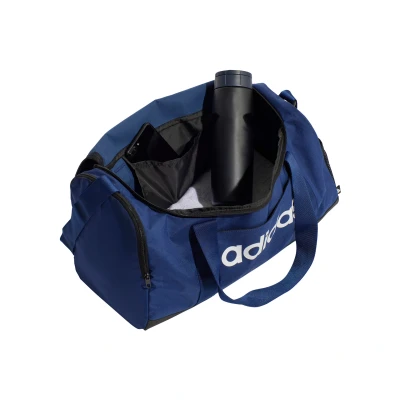 Imagen de adidas Unisex Adulto Essentials Linear Duffel Bag, Dark Blue/White, S