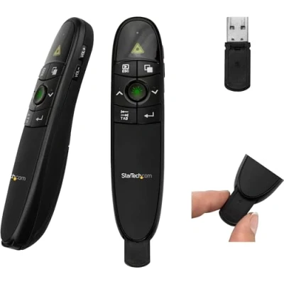 Imagen de StarTech.com Mando a Distancia para Presentaciones con Puntero Láser Control Remoto Inalámbrico 27 Metros de Alcance
