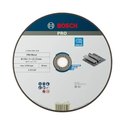Imagen de Bosch Professional 2 608 600 324 Disco de corte recto Expert for Metal A 30 S BF, 230 mm, 3,0 mm (pack 1)