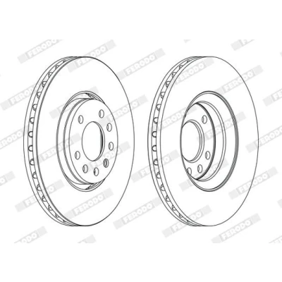 Imagen de FERODO PREMIER DDF1215C Disco de freno 302 28 5 ventilado revestido sin tornillos OPEL: Vectra C Berlina, CC, Caravan