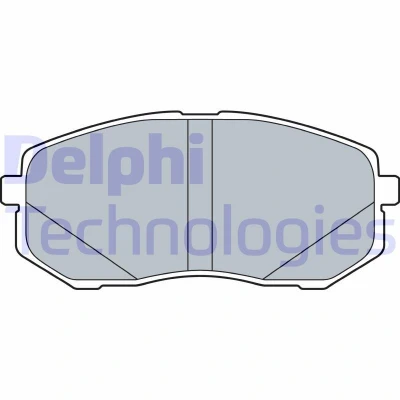 Imagen de DELPHI LP3538 Juego de pastillas freno con avisador acústico desgaste Chapa antichirridos sin accesorios HYUNDAI: Tucson, Kona SUV