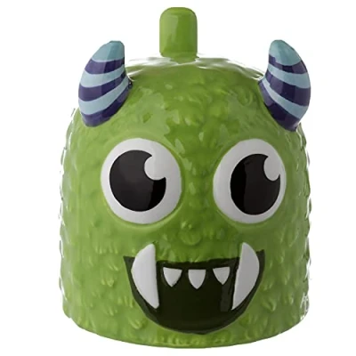 Imagen de Puckator Mug Retournable Tête en Bas Monstarz Monstre Vert Tazas de Desayuno, Porcelana, Multicolor, único