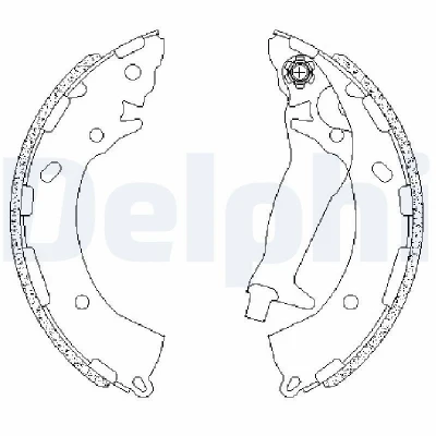 Imagen de DELPHI LS2195 Zapatas de Freno 203 32