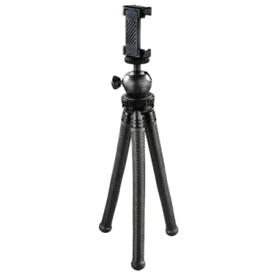 Imagen de HAMA Trípode Flexpro para Smartphone, GoPro y cámaras de Fotos, Patas articuladas, Altura 27 cm Color Negro