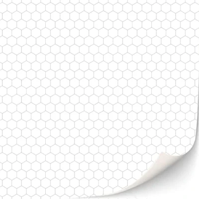 Imagen de azulejos de pared autoadhesivos 3 hojas, baño, cocina, metro para casas muñecas, escala 1:12 (hexágonos blancos pequeños)