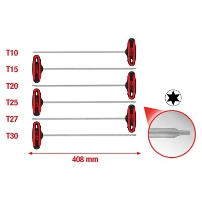 Imagen de KS TOOLS 158.8050 Juego de atornilladores acodados Acero cromo vanadio 6
