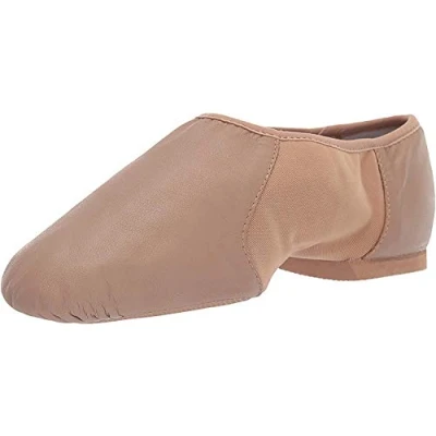 Imagen de Bloch Zapatillas Neo Flex Slip On de Piel para Jazz, Suela Neopreno con Puntera EVA y Almohadilla el talón, Alta Durabilidad, Ajuste Superior, flexibilidad, Step Dancing, Bronceado, 36 EU