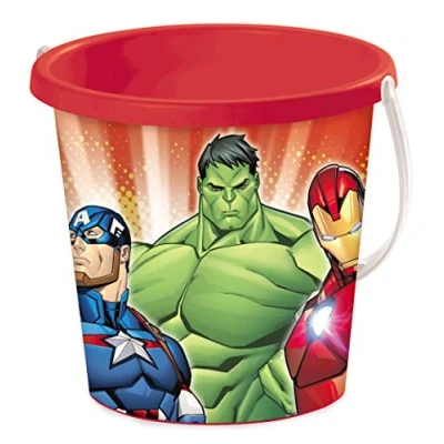 Imagen de Mondo Toys BUCKET AVENGERS Cubo de arena ø17 Juego playa para niños a partir 3 años 28432
