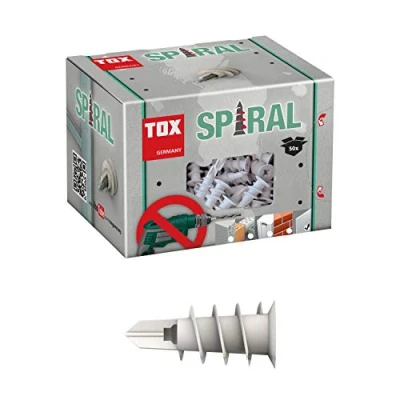 Imagen de TOX Taco para cartón yeso Spiral 32, 50 piezas, 068100231