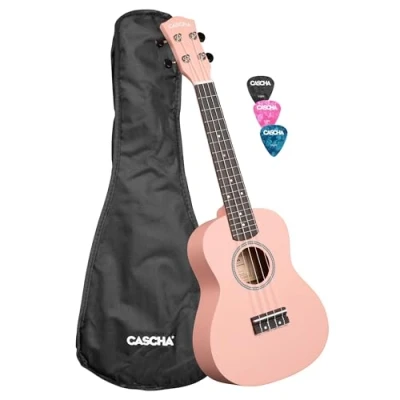 Imagen de Concert Linden Ukelele (3 púas, incluye bolsa), color rosa