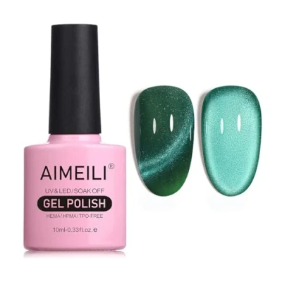 Imagen de AIMEILI 9D Ojo de Gato Esmaltes Semipermanentes para Uñas Sin crueldad Vegano Libre HEMA Magnético Soak Off UV LED Permanentes Esmalte 10ml，753