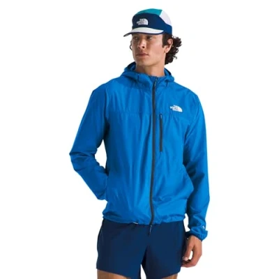 Imagen de THE NORTH FACE Chaqueta cortavientos Higher Run para hombre, azul héroe, talla S