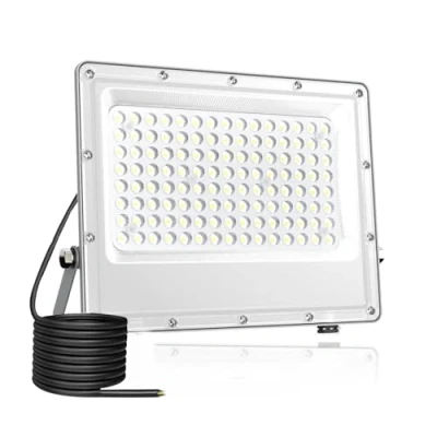 Imagen de Foco LED Exterior 100W,Fosingut 6500K Blanco Frío Focos Interior,144 LEDs IP65 Impermeable Proyector Exterior, 10000LM Superbrillante Lampara Pared para Jardín, Garaje, Patios, Parque, Terraza