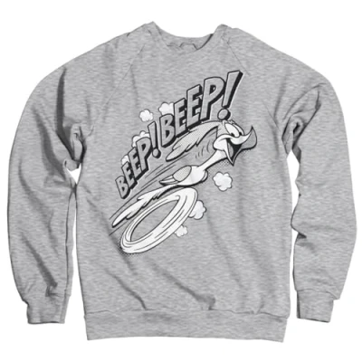 Imagen de Looney Tunes Oficialmente Licenciado Inked Beep Sudaderas (Heather Gris) XX Large