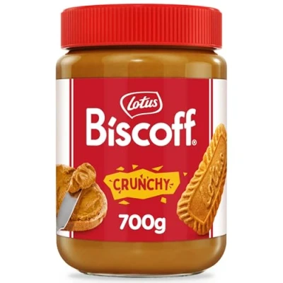 Imagen de Lotus Biscoff Crema Dulce para Untar Crujiente Sabor a Galleta Caramelizada Vegano Sin Frutos Secos Colorantes ni Aromas Añadidos Tarro PET 700g