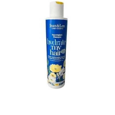 Imagen de Jean &amp; Len champú Hidratante Aloe Vera y Albahaca, para cabellos muy secos, nutre intensamente revitaliza, de fragancia fresca sin siliconas ni parabenos, vegano, 300 ml