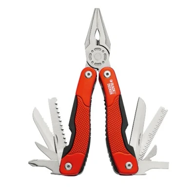 Imagen de BLACK+DECKER BDHT0 28110 12tools Acero inoxidable alicate multiherramienta Alicates de múltiples herramientas (Acero 200 mm 13 cm 30 270 g)