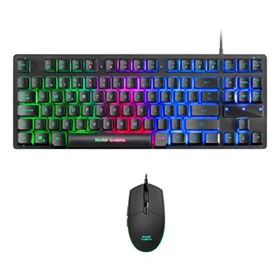 Imagen de Mars Gaming MCPTKLPT, Combo RGB Teclado y Ratón, Diseño TKL, Layout Portugués