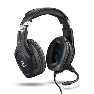 Imagen de Auriculares gaming Trust GXT 488, De diadema, Con cable, Para PS4, Micrófono, Control volumen, Negro