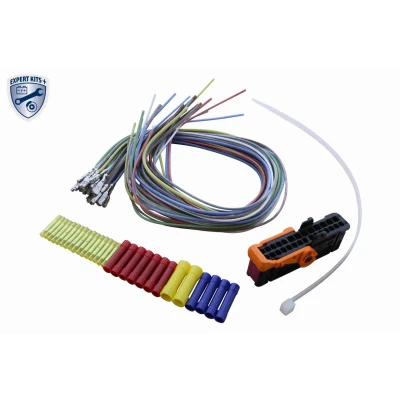 Imagen de VEMO V10 83 0083 Kit de reparación cables delante, Puerta vehículo con empalmador apriete adaptador específico EXPERT KITS +