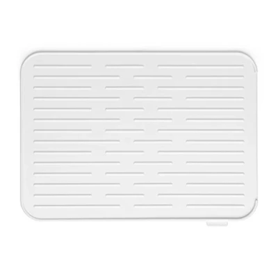 Imagen de Brabantia Alfombrilla Escurreplatos de Silicona, Gris Claro, 43.8 x 32.5 0.9 cm