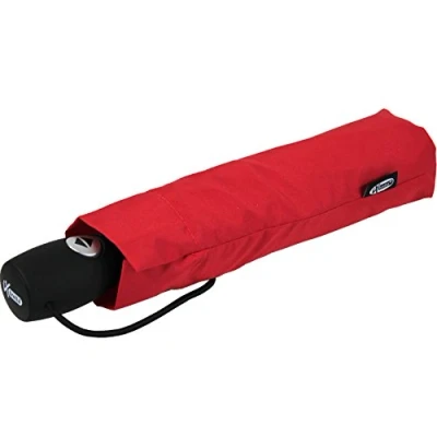 Imagen de iX brella Paraguas de bolsillo con apertura/cierre automáticos, ligero y robusto rojo 95 cm