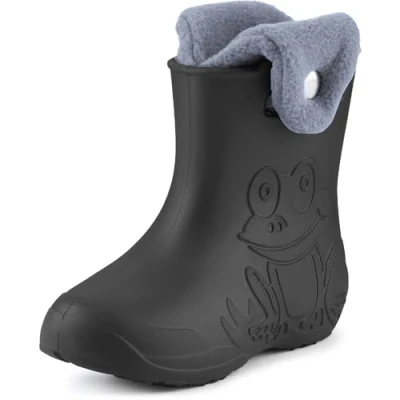 Imagen de Ladeheid Botas de Agua para niños en EVA Unisexo Lluvia Forradas Zapatos Infantiles Calzado Invierno Impermeable Rainboots LA CA 04 (Lima, 22/23 EU)