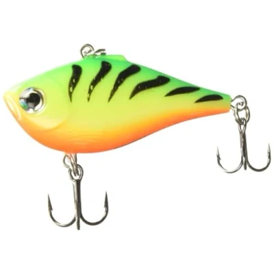 Imagen de Rapala Señuelo de Pesca Rippin’ Rap Material con Cuerpo Fino Sin Babero Agua Dulce Profundidad Nado Variable 7cm/24g Hecho en Estonia Firetiger