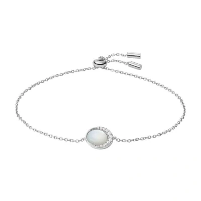 Imagen de FOSSIL Pendientes de Acero Inoxidable o Semipreciosos para Mujer con Cierre Gancho, Blanco