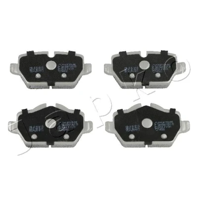 Imagen de JAPKO 510100 Juego de pastillas freno Eje trasero preparado para indicador desgaste con tornillos pinza freno, clip émbolo accesorios