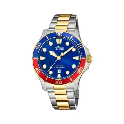 Imagen de LOTUS Reloj Modelo 18760/4 de la colección Excellent, Caja 44,5 mm Azul con Correa Acero Bicolor para Caballero