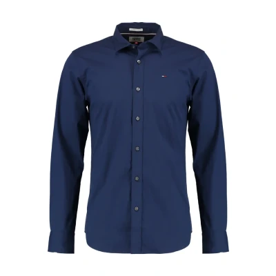 Imagen de Tommy Jeans Tjm Original Stretch Shirt Dm0dm04405 Camisa, Azul (Black Iris), XXL Hombre