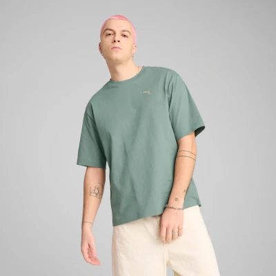 Imagen de Puma Wardrobe TEE Camiseta básica, Hombre, Talla: XL, Green moon