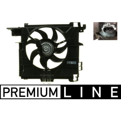 Imagen de MAHLE ORIGINAL CFF 211 000P Ventilador de radiador 335 12 150 eléctrico con bastidor (armazón) SMART: Fortwo II Coupé, Cabrio