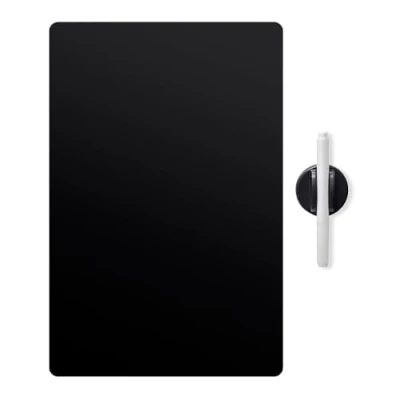 Imagen de Balvi Pizarra Nevera Noir Color Negro Magnética con rotulador y Borrador Polipropileno 42 x 30 cm
