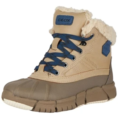 Imagen de Geox J Flexyper Boy B Abx, Botas para Niños, Multicolor (Beige/Blue), 33 EU