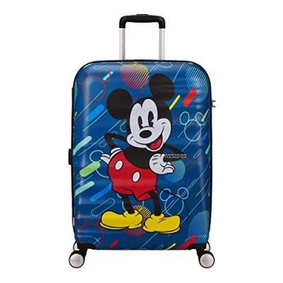 Imagen de American Tourister Wavebreaker Disney Spinner M, Equipaje para Niños, 67 cm, 64 L, Multicolore (Mickey Future Pop)